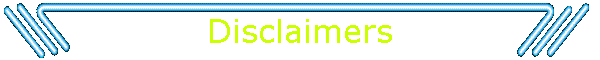 Disclaimers